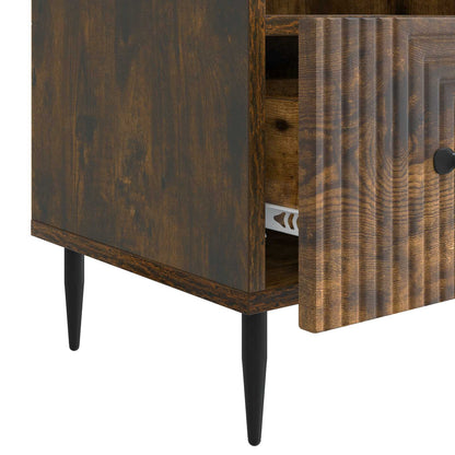 Televizní Skříň Kouřový Dub 102 X 34,5 X 50 Cm Kompozitní Dřevo