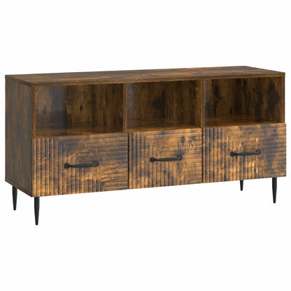Televizní Skříň Kouřový Dub 102 X 34,5 X 50 Cm Kompozitní Dřevo