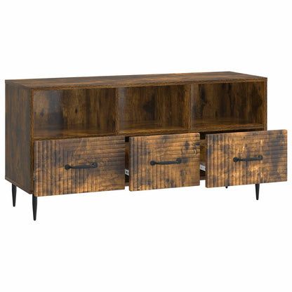 Televizní Skříň Kouřový Dub 102 X 34,5 X 50 Cm Kompozitní Dřevo