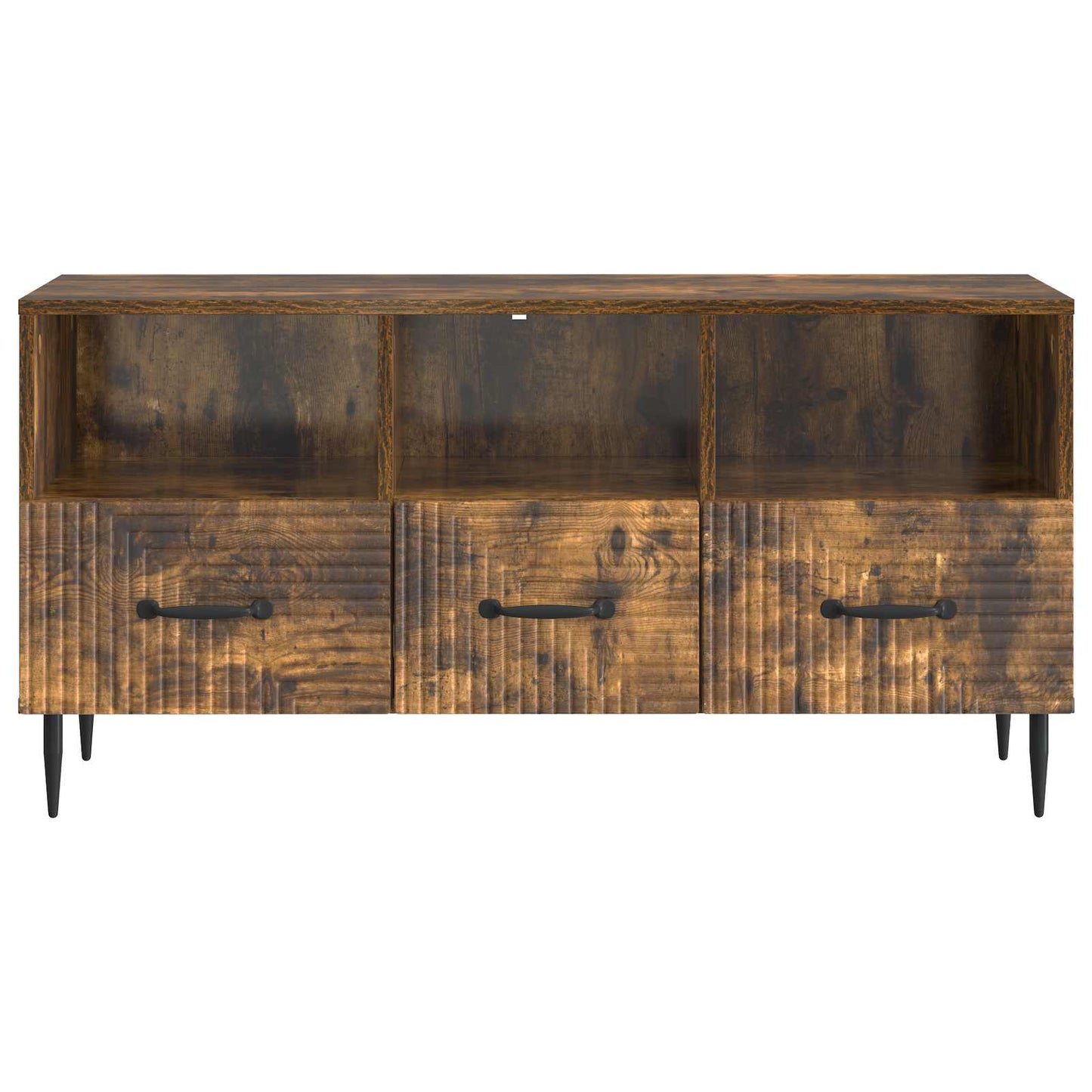 Televizní Skříň Kouřový Dub 102 X 34,5 X 50 Cm Kompozitní Dřevo