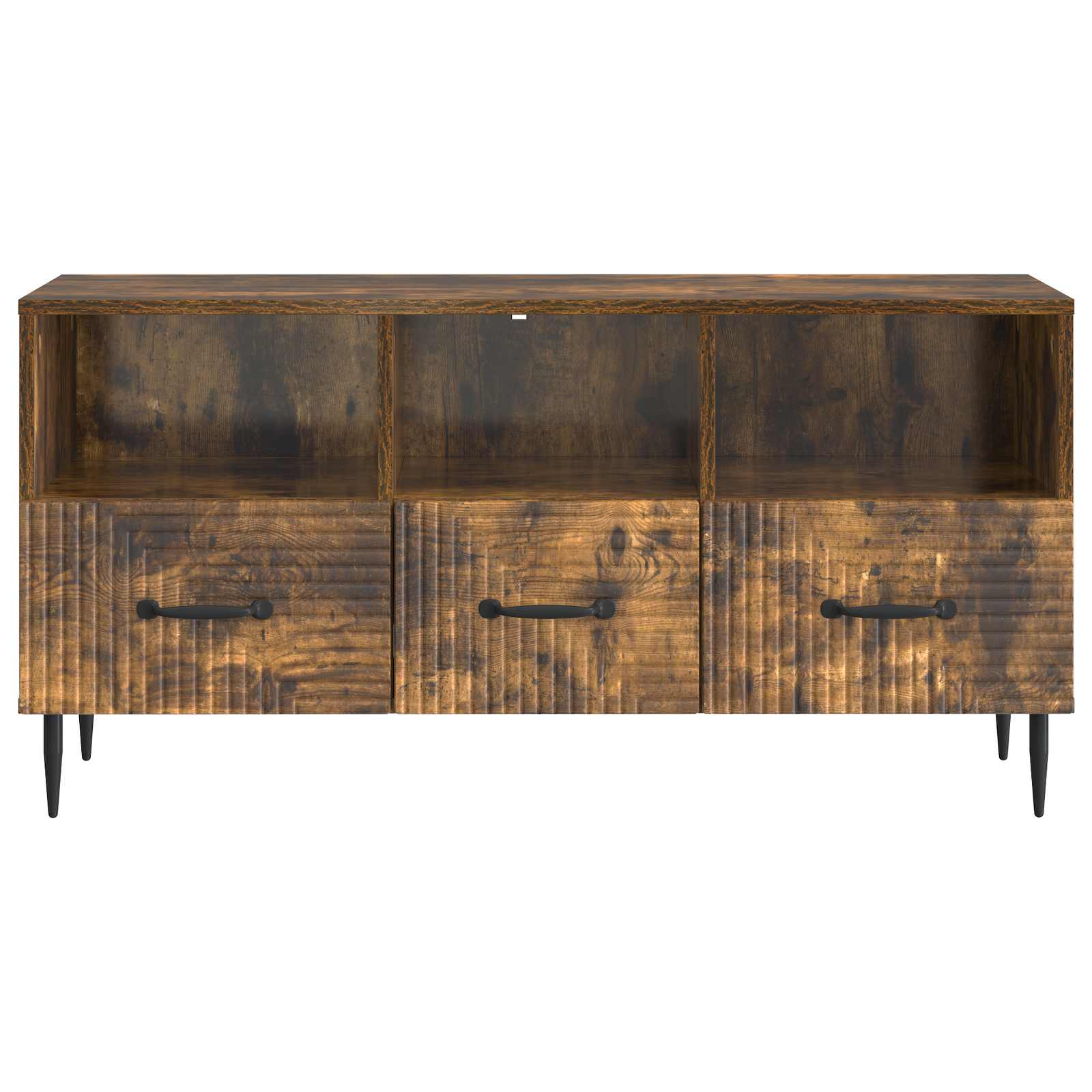 Televizní Skříň Kouřový Dub 102 X 34,5 X 50 Cm Kompozitní Dřevo
