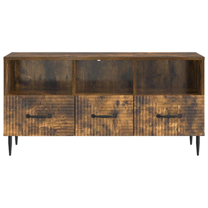 Televizní Skříň Kouřový Dub 102 X 34,5 X 50 Cm Kompozitní Dřevo