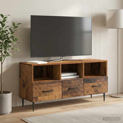 Televizní Skříň Staré Dřevo 102 X 34,5 X 50 Cm Kompozitní Dřevo