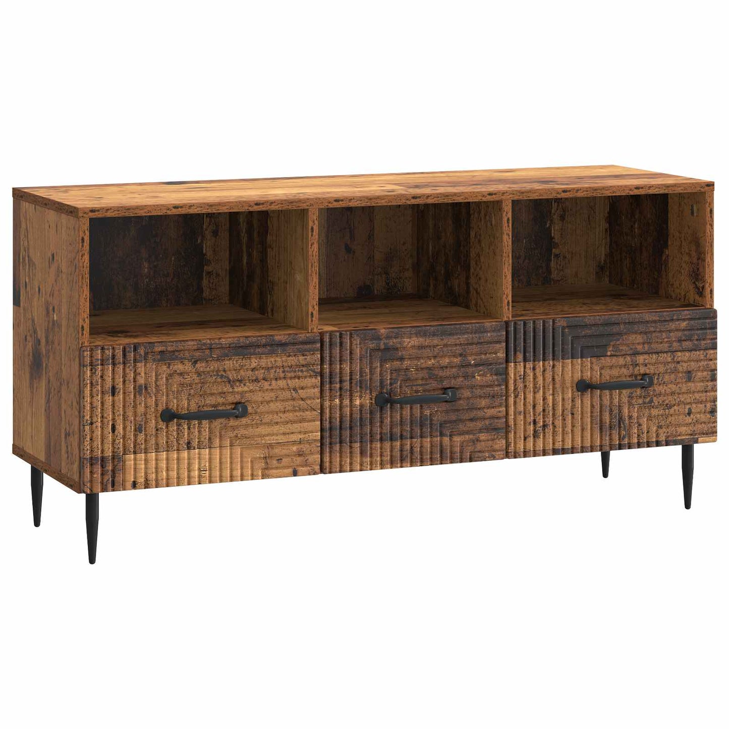 Televizní Skříň Staré Dřevo 102 X 34,5 X 50 Cm Kompozitní Dřevo