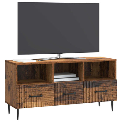 Televizní Skříň Staré Dřevo 102 X 34,5 X 50 Cm Kompozitní Dřevo