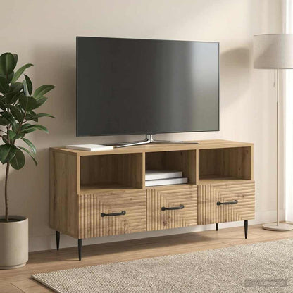 Televizní Skříň 102 X 34,5 X 50 Cm Dub Artisan Kompozitní Dřevo