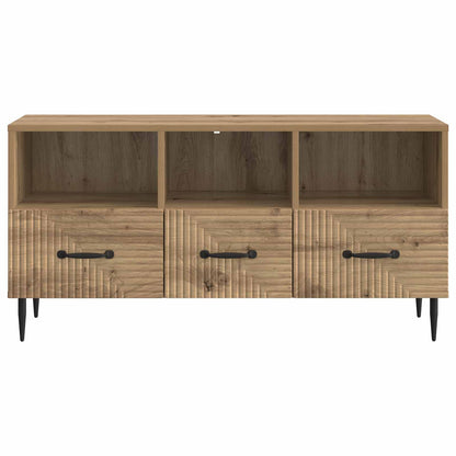 Televizní Skříň 102 X 34,5 X 50 Cm Dub Artisan Kompozitní Dřevo