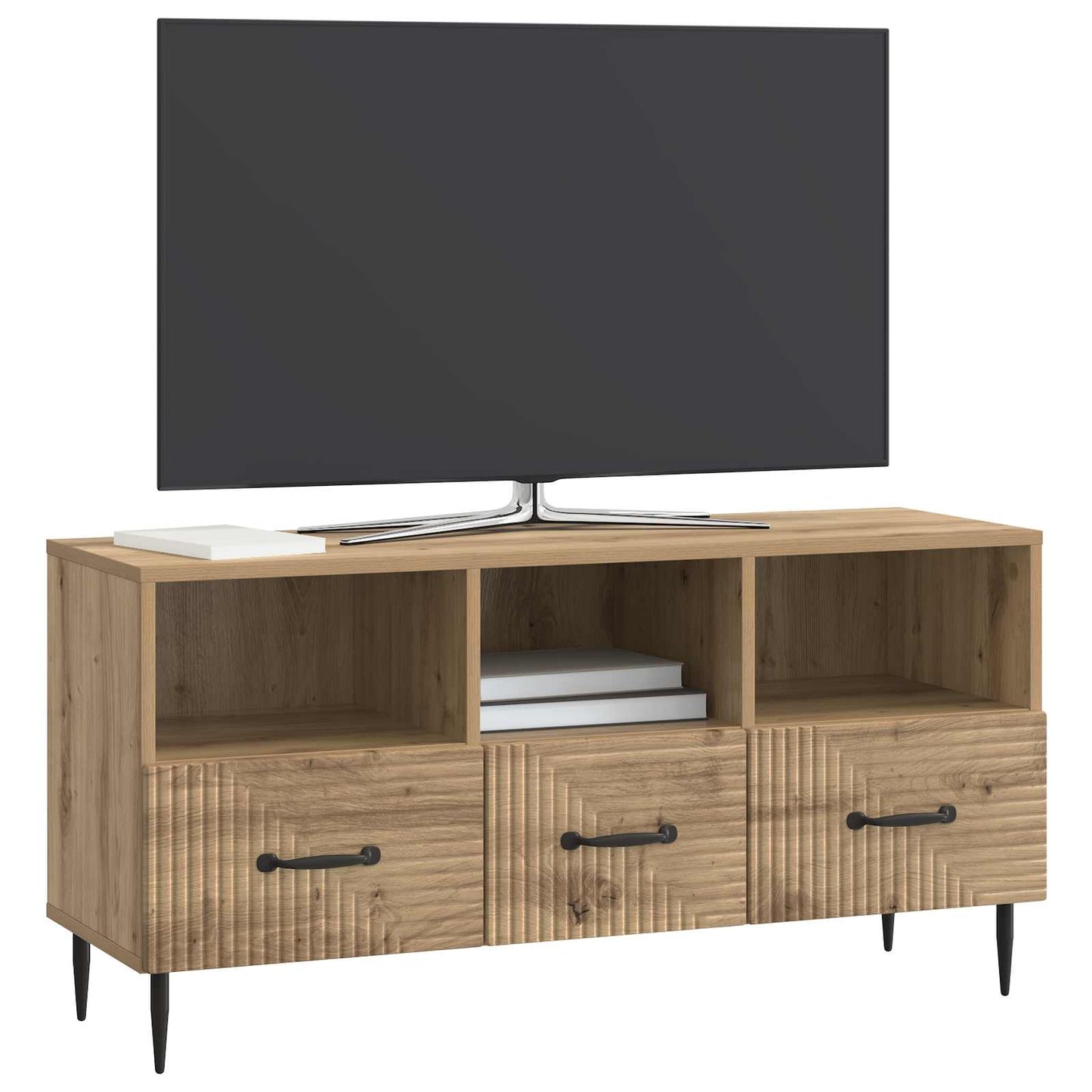Televizní Skříň 102 X 34,5 X 50 Cm Dub Artisan Kompozitní Dřevo