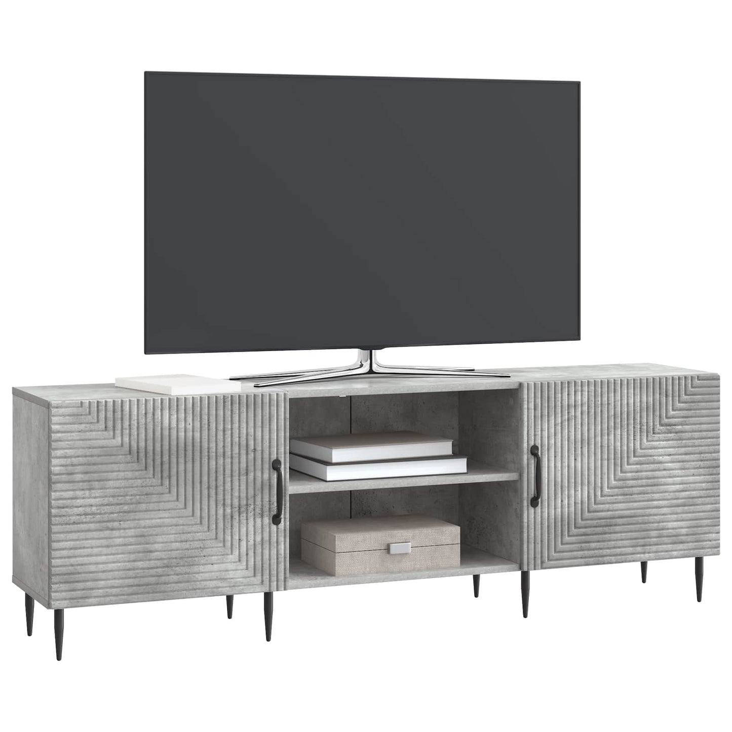 Televizní Skříň Betonově Šedá 150 X 31 X 50 Cm Kompozitní Dřevo