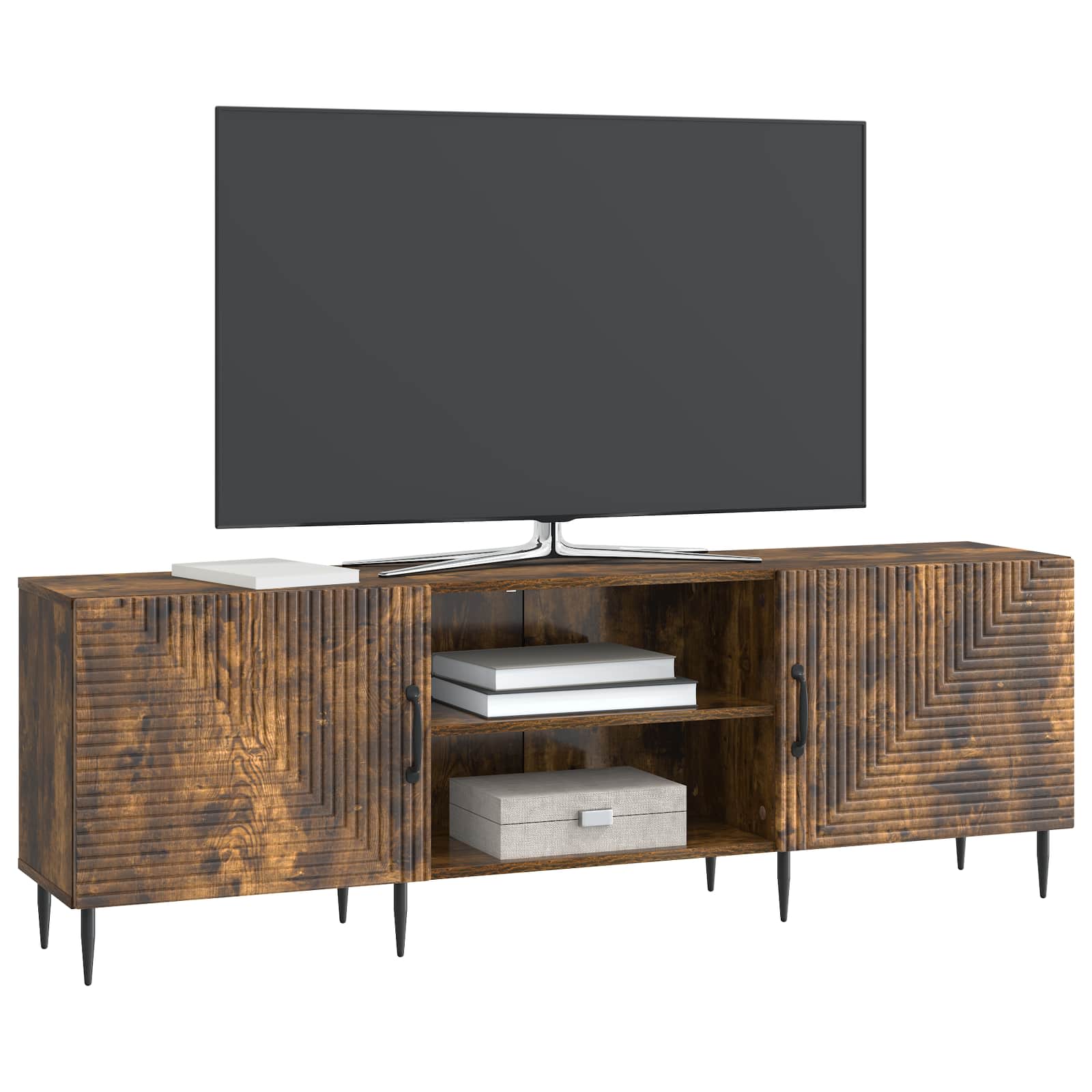 Televizní Skříň Kouřový Dub 150 X 31 X 50 Cm Kompozitní Dřevo