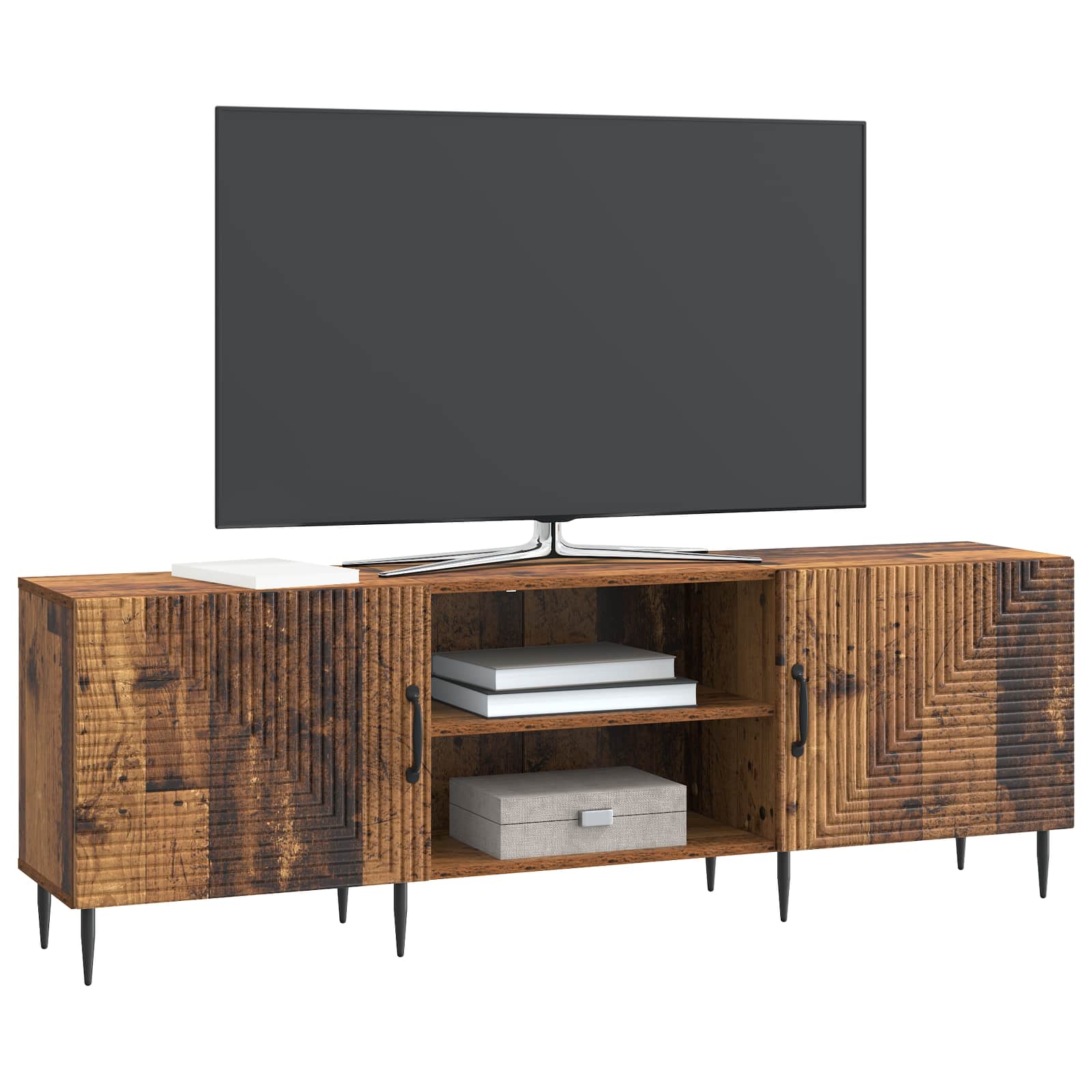 Televizní Skříň Staré Dřevo 150 X 31 X 50 Cm Kompozitní Dřevo