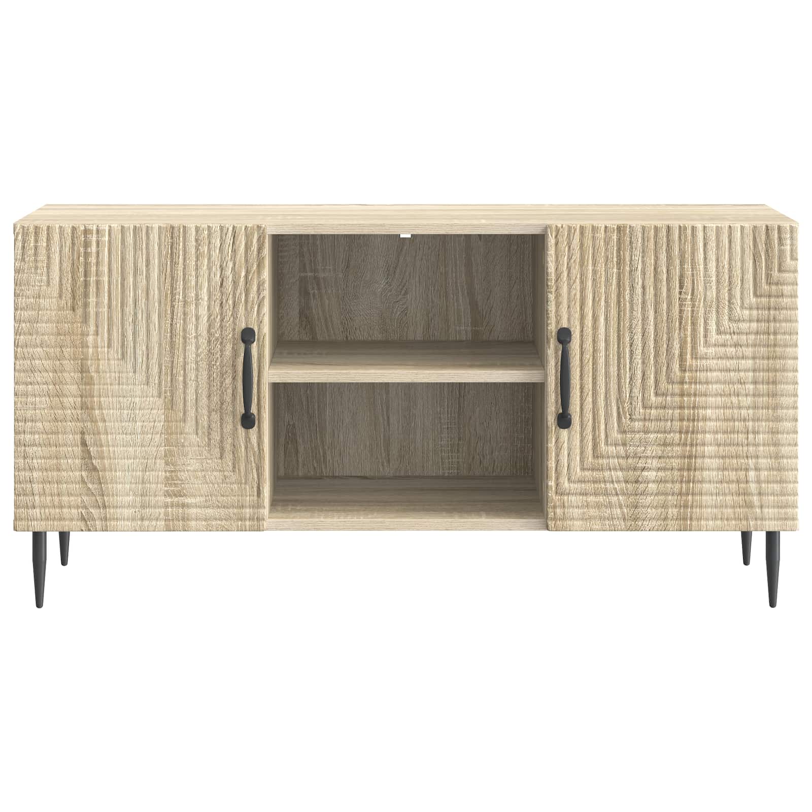 Televizní Skříň Dub Sonoma 102 X 34,5 X 50 Cm Kompozitní Dřevo