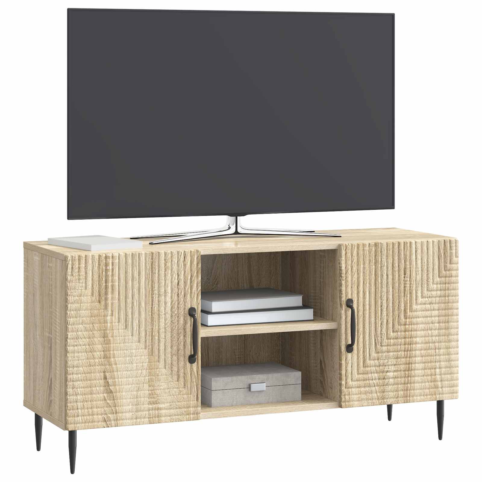 Televizní Skříň Dub Sonoma 102 X 34,5 X 50 Cm Kompozitní Dřevo