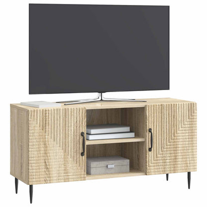 Televizní Skříň Dub Sonoma 102 X 34,5 X 50 Cm Kompozitní Dřevo