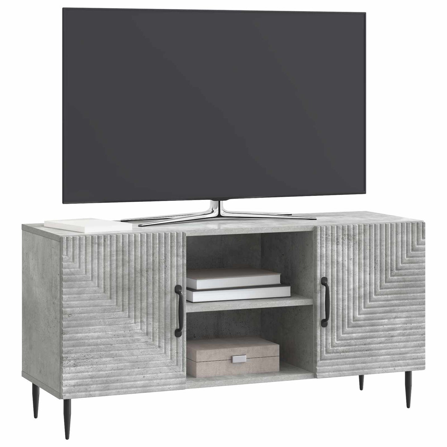 Televizní Skříň Betonově Šedá 102 X 34,5 X 50 Cm