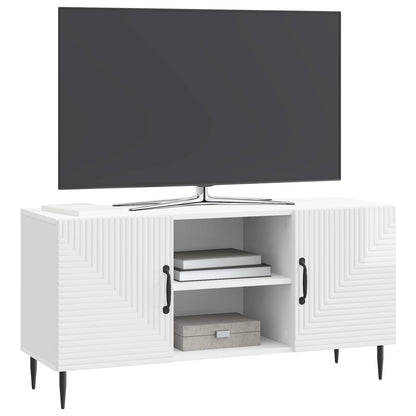 Televizní Skříň Bílá S Vysokým Leskem 102 X 34,5 X 50 Cm