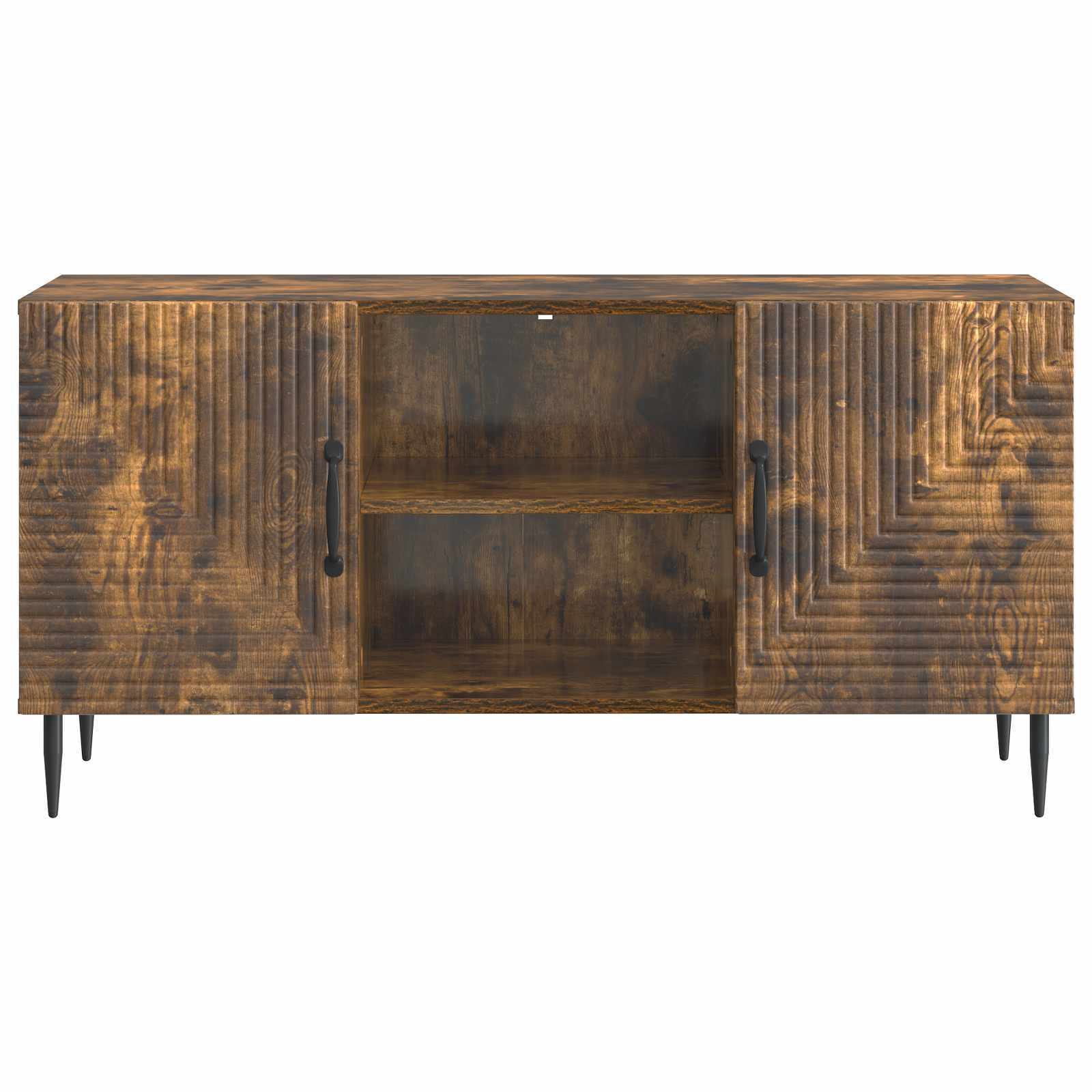 Televizní Skříň Kouřový Dub 102 X 34,5 X 50 Cm Kompozitní Dřevo
