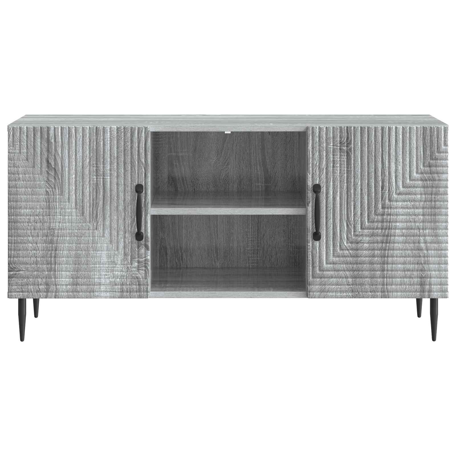 Televizní Skříň Šedá Sonoma 102 X 34,5 X 50 Cm Kompozitní Dřevo
