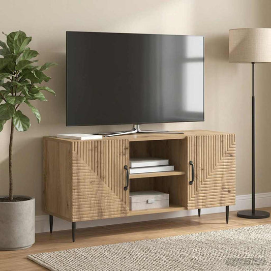 Televizní Skříň 102 X 34,5 X 50 Cm Dub Artisan Kompozitní Dřevo