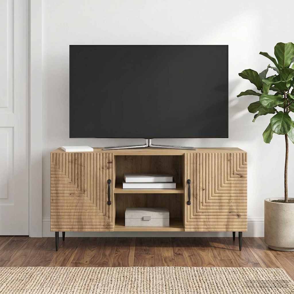 Televizní Skříň 102 X 34,5 X 50 Cm Dub Artisan Kompozitní Dřevo