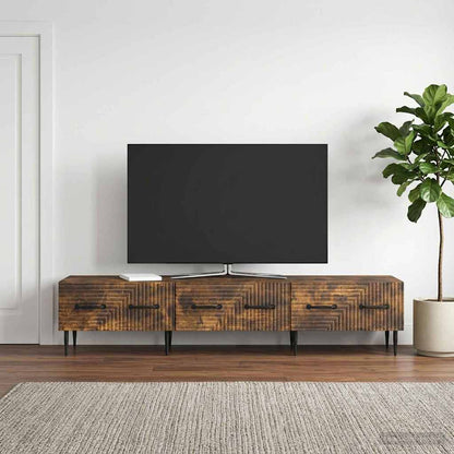 Televizní Skříň Kouřový Dub 147 X 34,5 X 30 Cm Kompozitní Dřevo