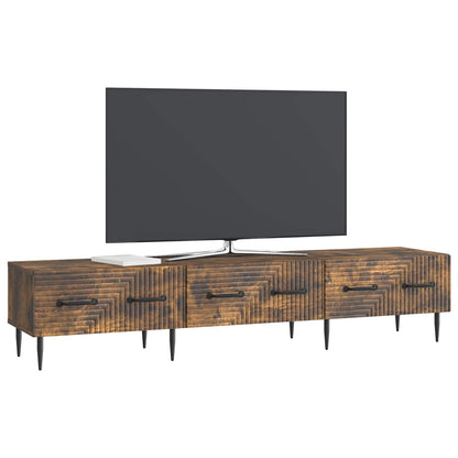 Televizní Skříň Kouřový Dub 147 X 34,5 X 30 Cm Kompozitní Dřevo