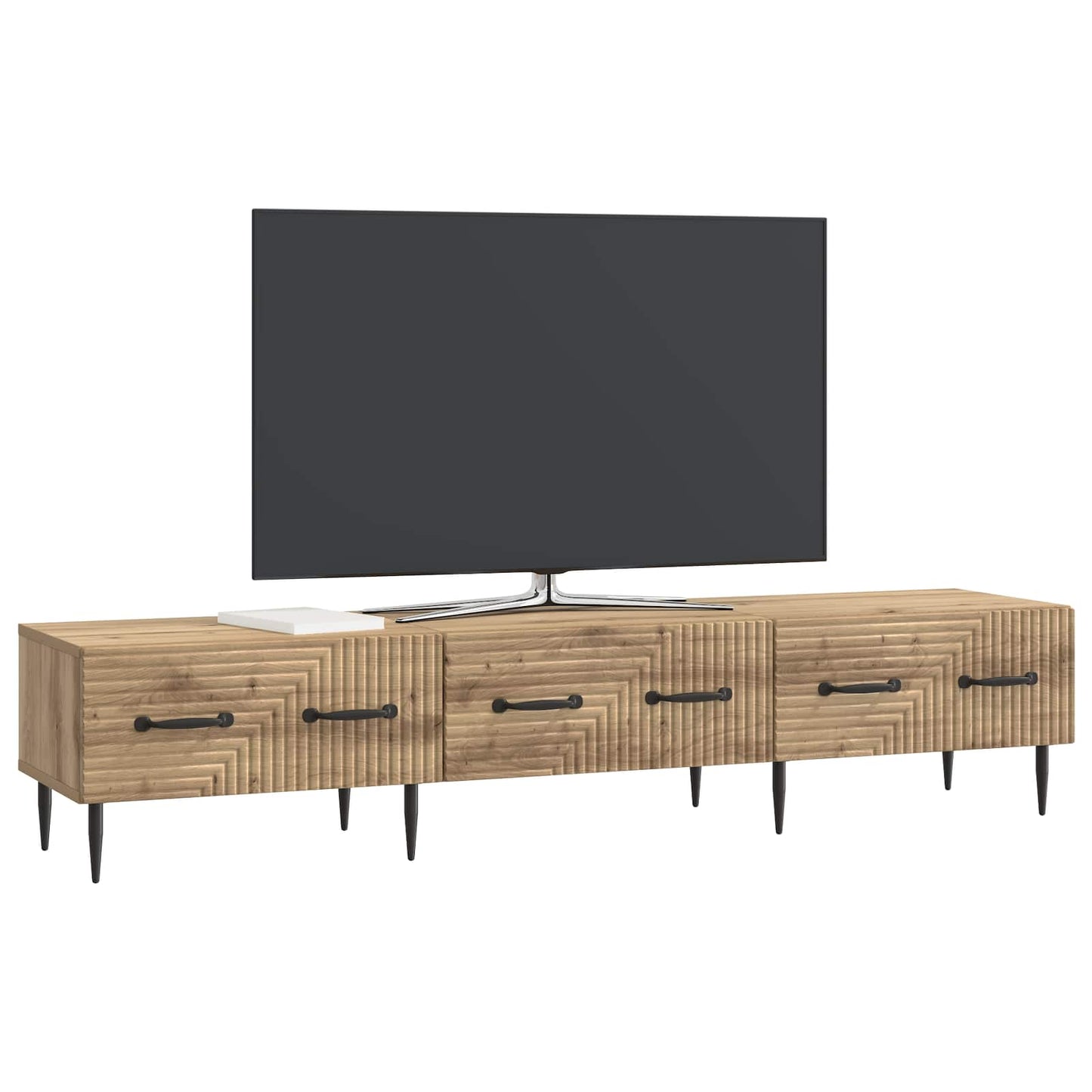 Televizní Skříň 147 X 34,5 X 30 Cm Dub Artisan Kompozitní Dřevo