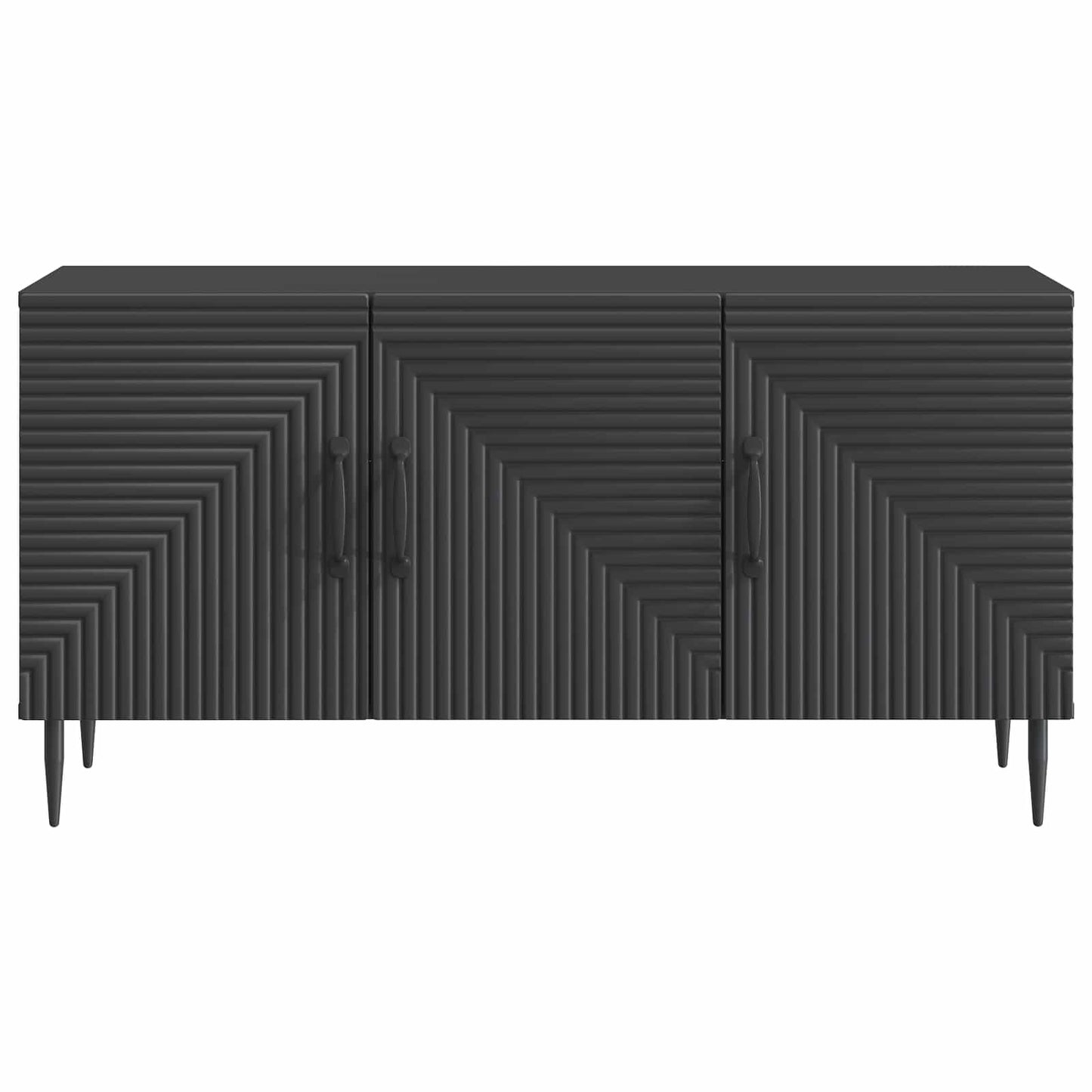 Televizní Skříň Černá 99 X 34,5 X 50 Cm Kompozitní Dřevo