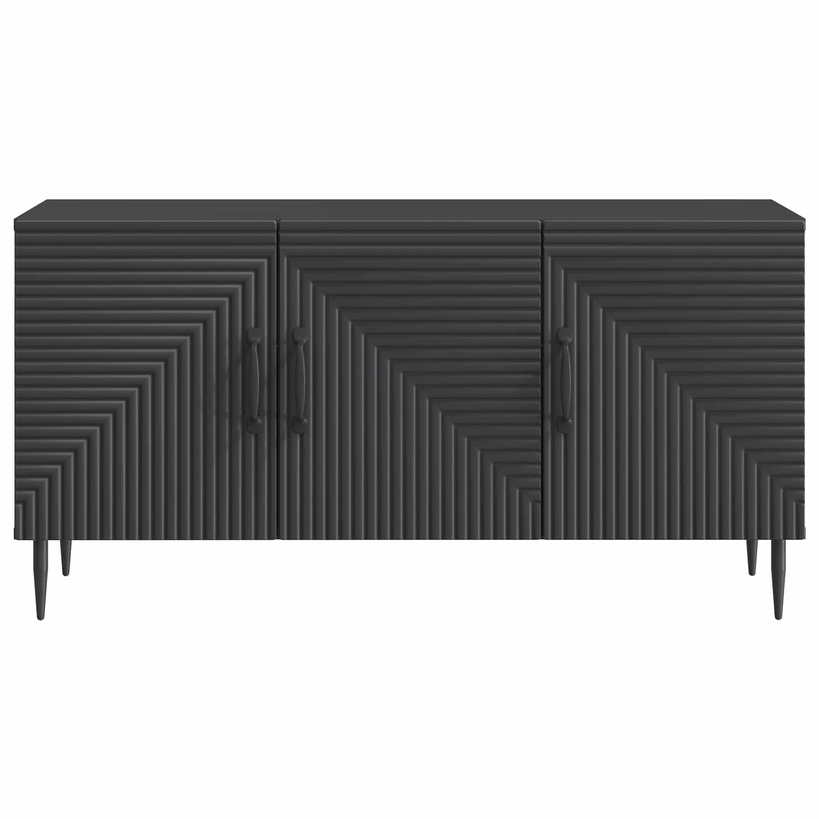 Televizní Skříň Černá 99 X 34,5 X 50 Cm Kompozitní Dřevo