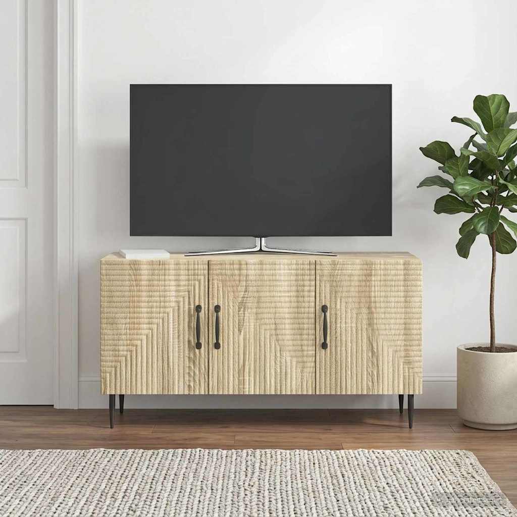 Televizní Skříň Dub Sonoma 99 X 34,5 X 50 Cm Kompozitní Dřevo