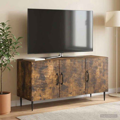 Televizní Skříň Kouřový Dub 99 X 34,5 X 50 Cm Kompozitní Dřevo