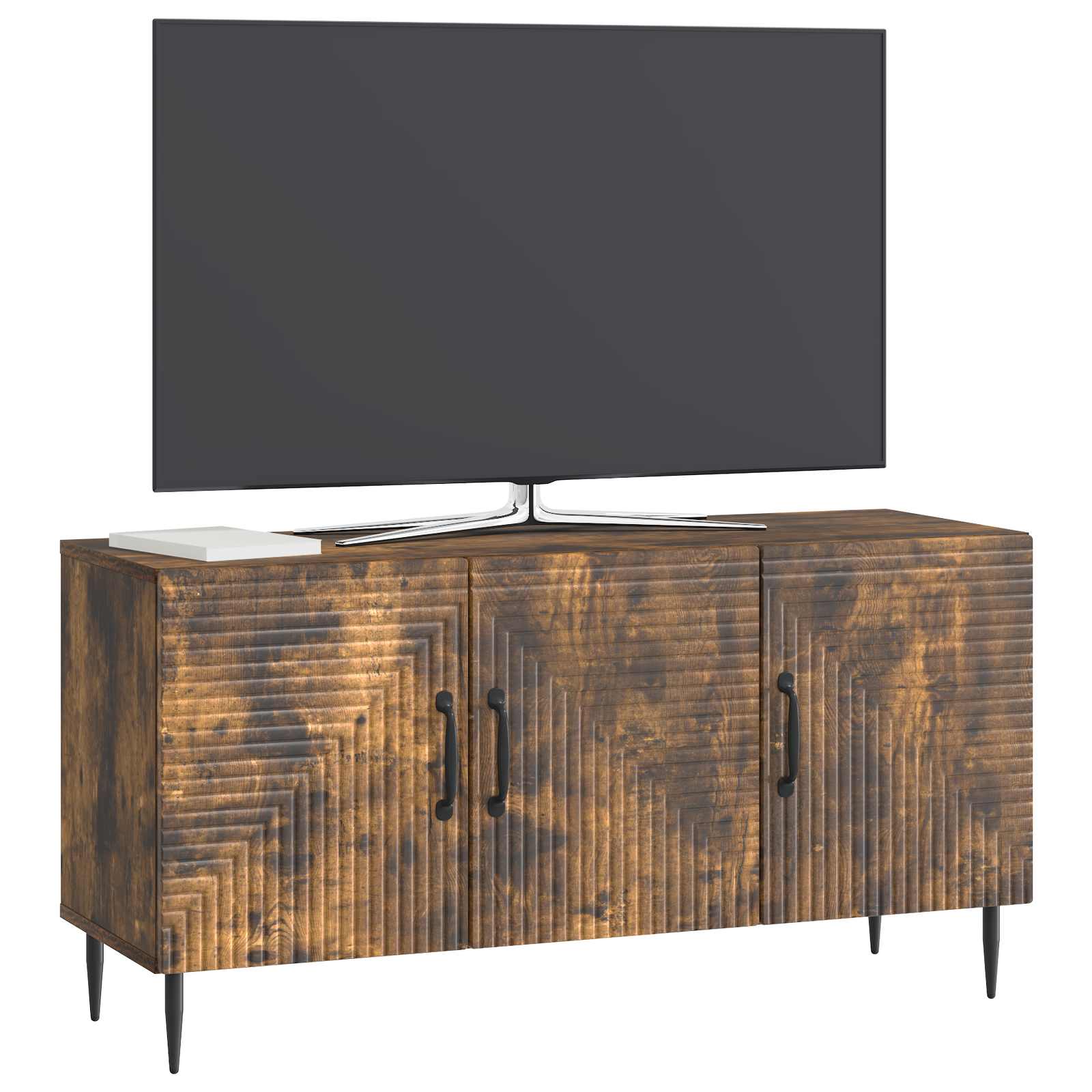 Televizní Skříň Kouřový Dub 99 X 34,5 X 50 Cm Kompozitní Dřevo