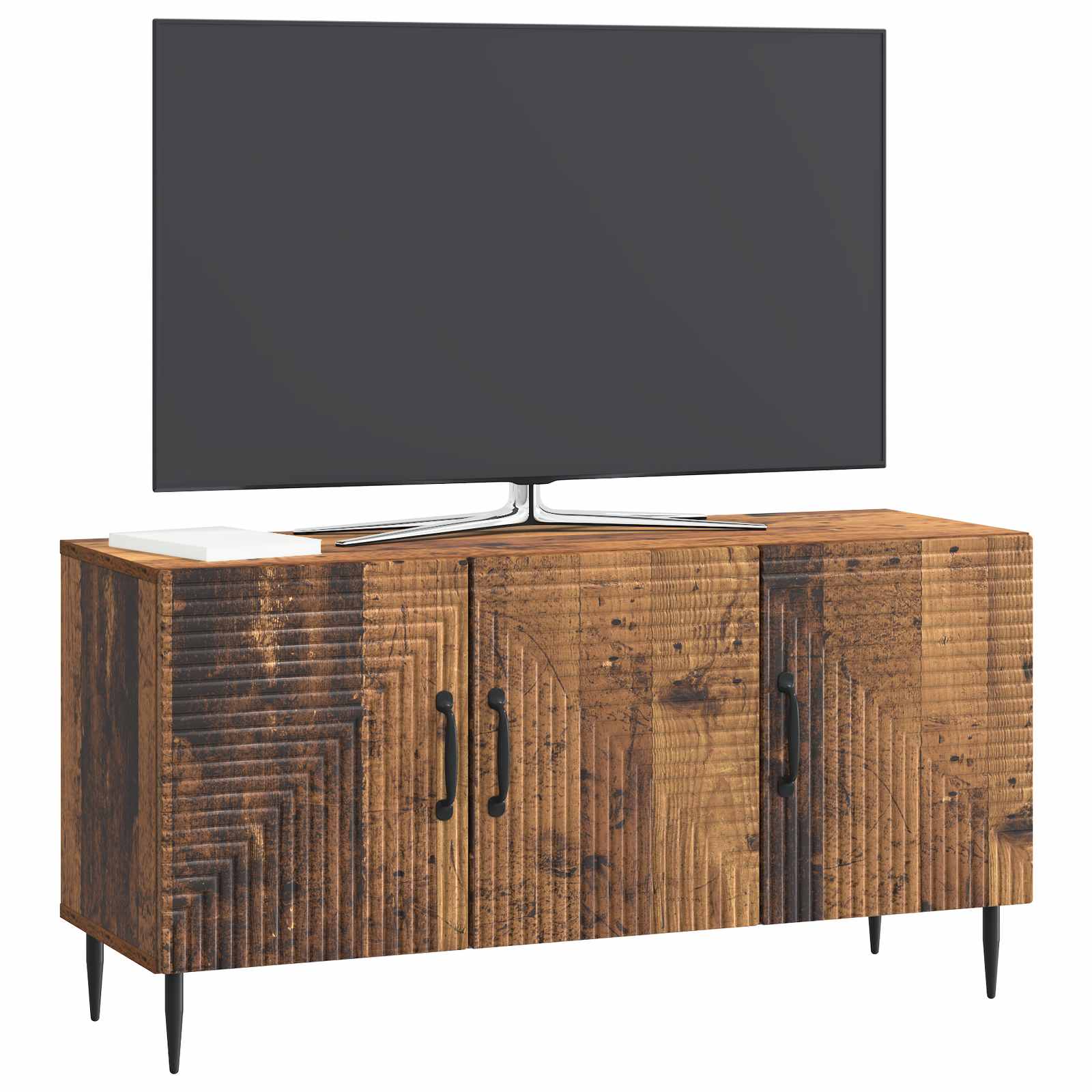 Televizní Skříň Staré Dřevo 99 X 34,5 X 50 Cm Kompozitní Dřevo