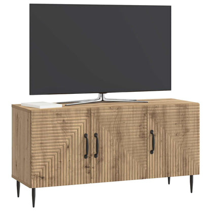 Televizní Skříň 99 X 34,5 X 50 Cm Dub Artisan Kompozitní Dřevo