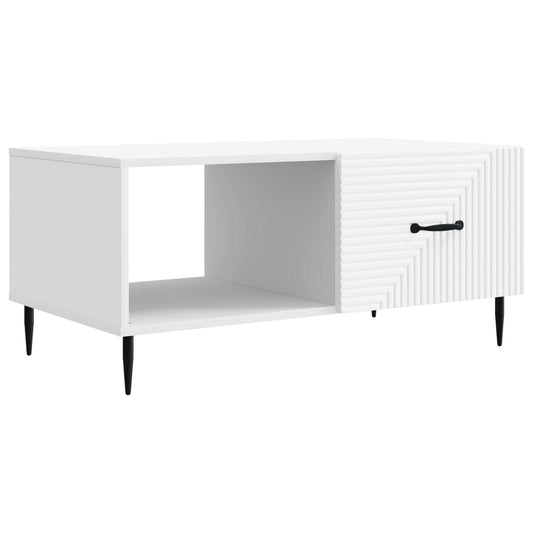 Konferenční Stolek Bílá 90 X 50 X 40 Cm Kompozitní Dřevo