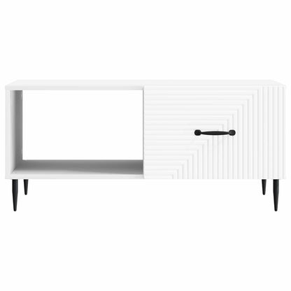 Konferenční Stolek Bílá 90 X 50 X 40 Cm Kompozitní Dřevo