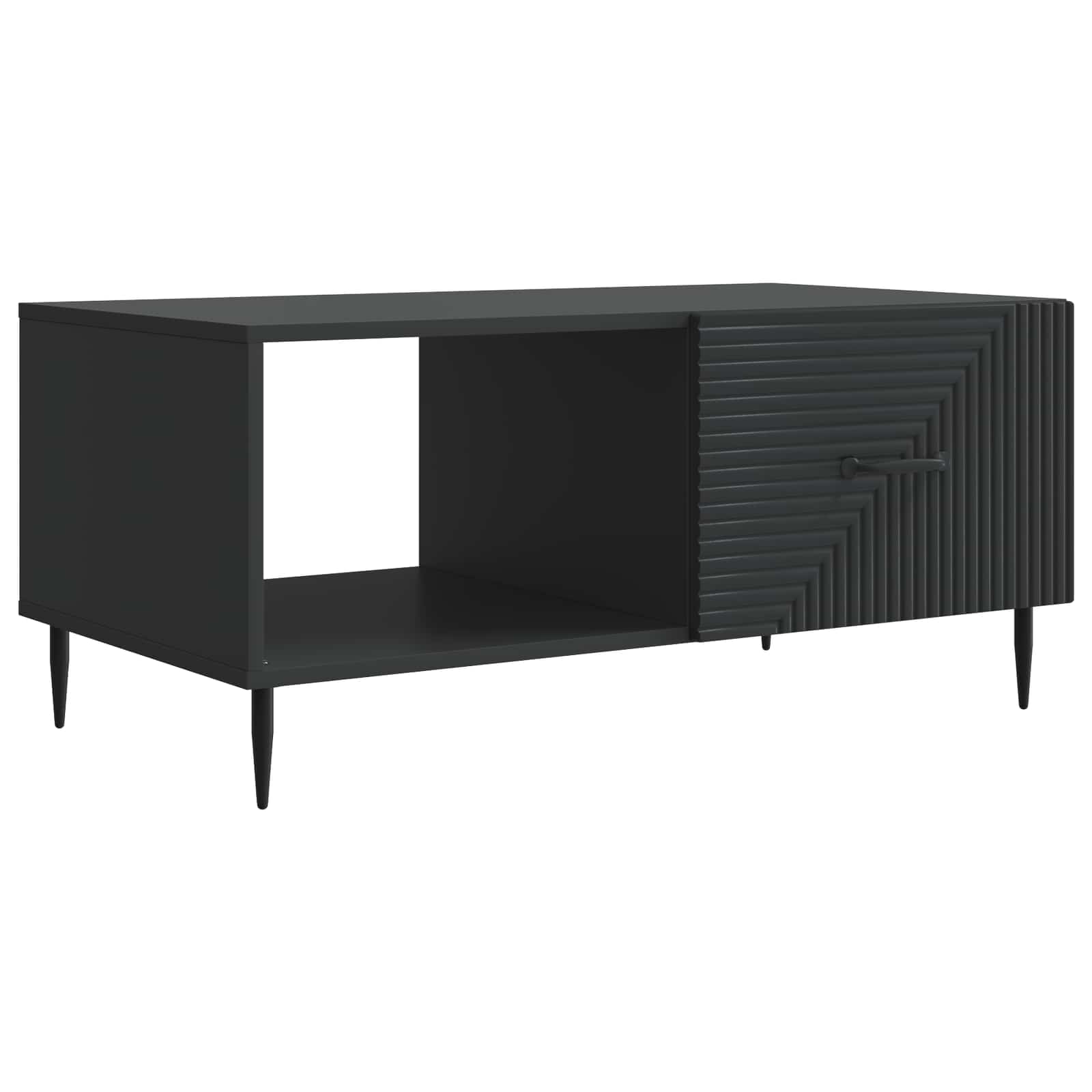 Konferenční Stolek Černá 90 X 50 X 40 Cm Kompozitní Dřevo