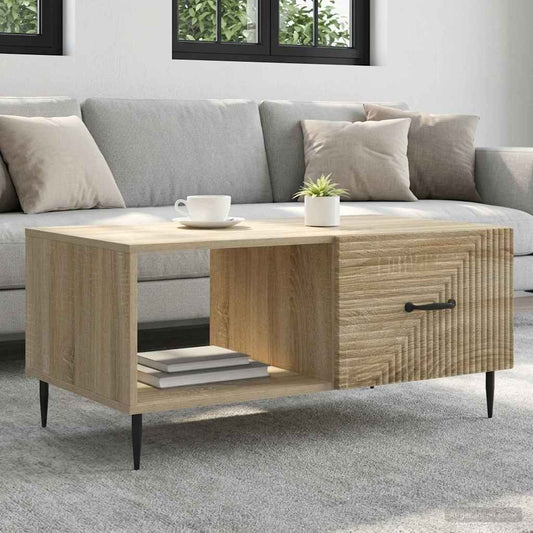 Konferenční Stolek Dub Sonoma 90 X 50 X 40 Cm Kompozitní Dřevo