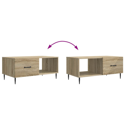 Konferenční Stolek Dub Sonoma 90 X 50 X 40 Cm Kompozitní Dřevo