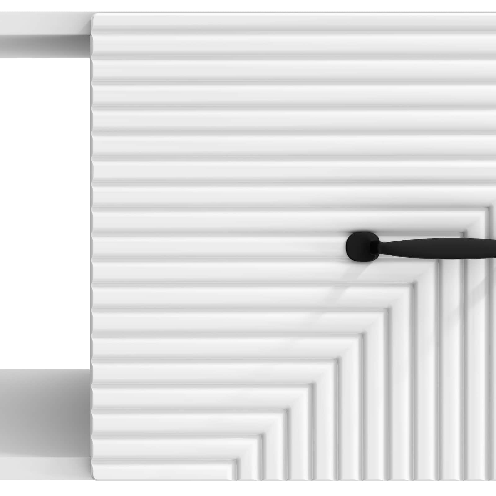 Konferenční Stolek Bílá S Vysokým Leskem 90 X 50 X 40 Cm