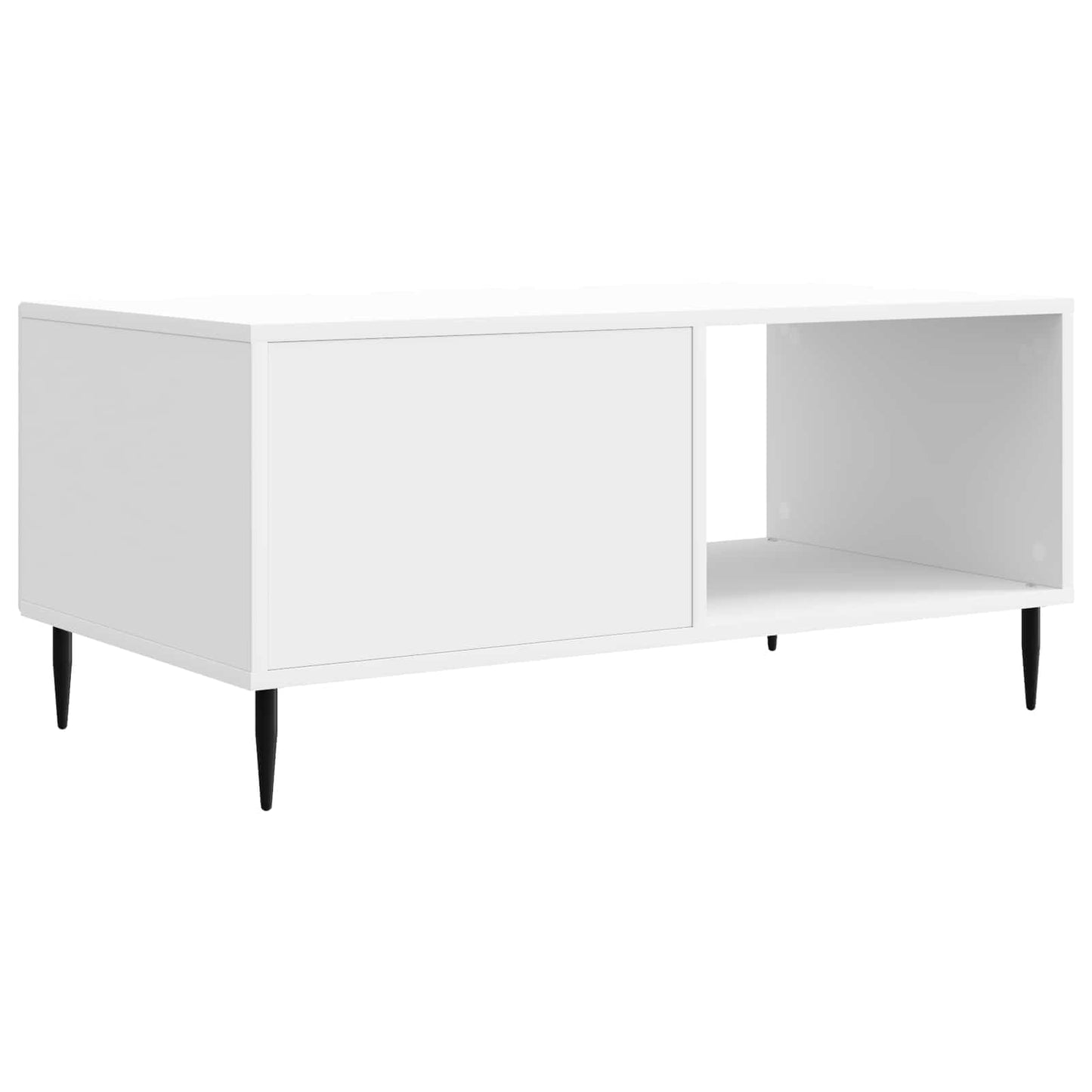 Konferenční Stolek Bílá S Vysokým Leskem 90 X 50 X 40 Cm
