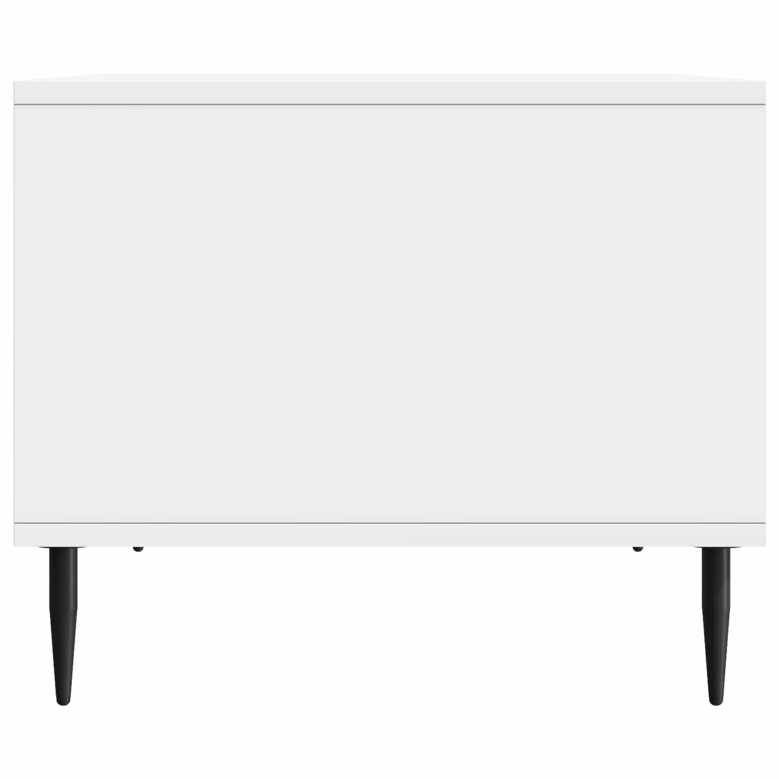 Konferenční Stolek Bílá S Vysokým Leskem 90 X 50 X 40 Cm