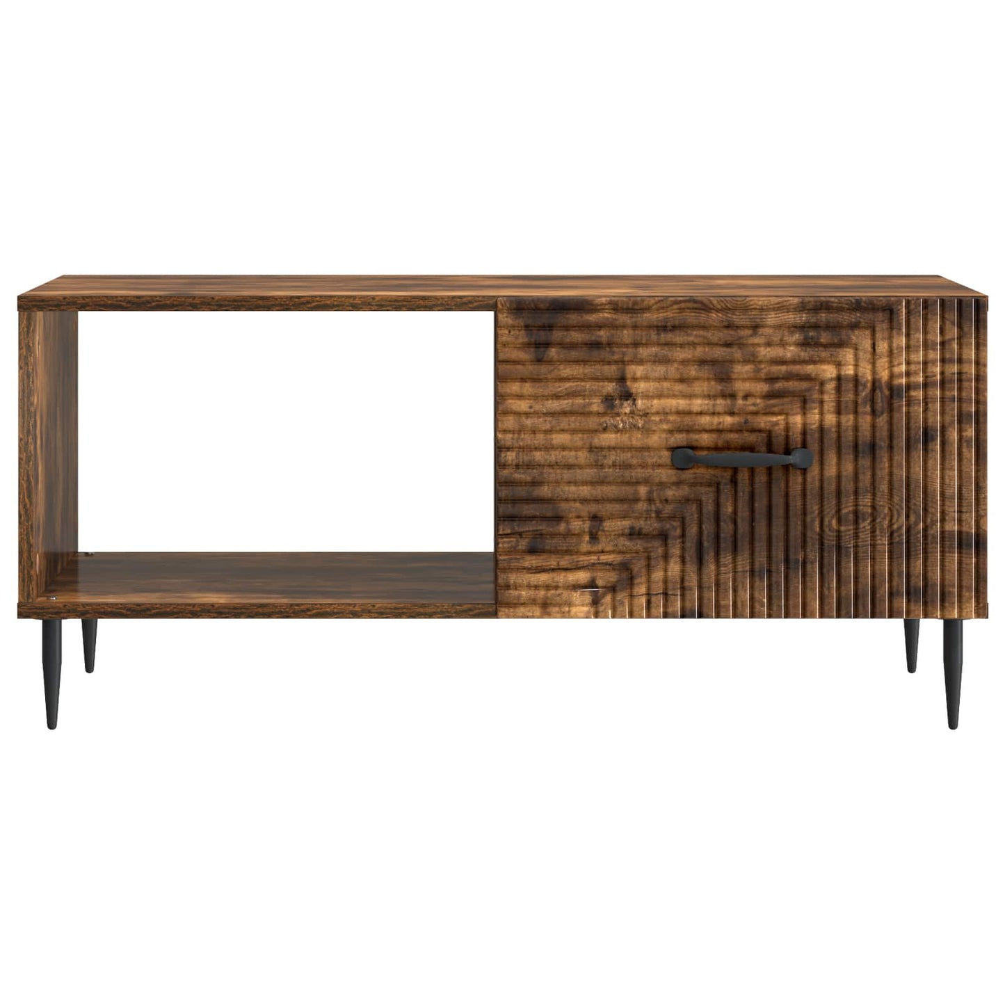 Konferenční Stolek Kouřový Dub 90 X 50 X 40 Cm Kompozitní Dřevo