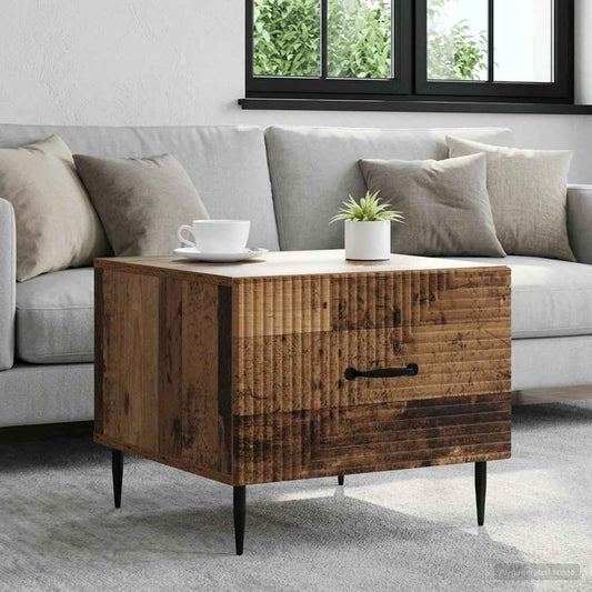 Konferenční Stolek Staré Dřevo 49 X 50 X 40 Cm Kompozitní Dřevo