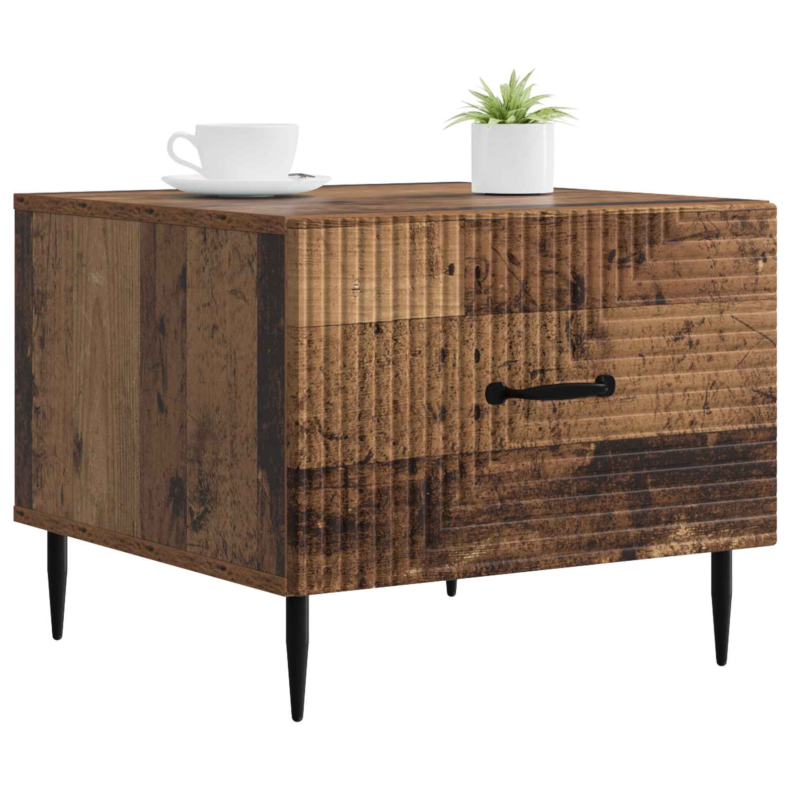 Konferenční Stolek Staré Dřevo 49 X 50 X 40 Cm Kompozitní Dřevo