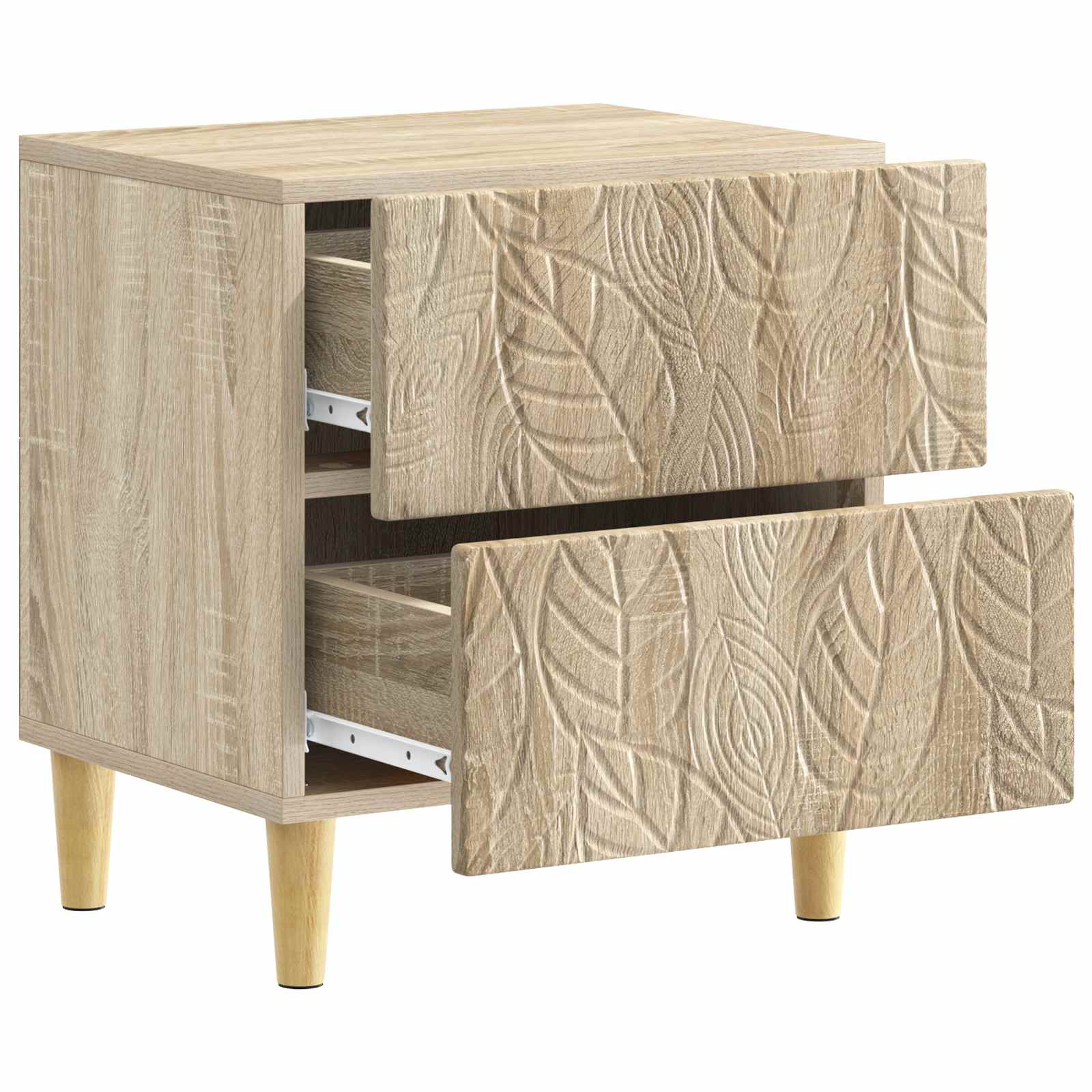 Noční Stolek Dub Sonoma 43 X 34,5 X 48 Cm Kompozitní Dřevo