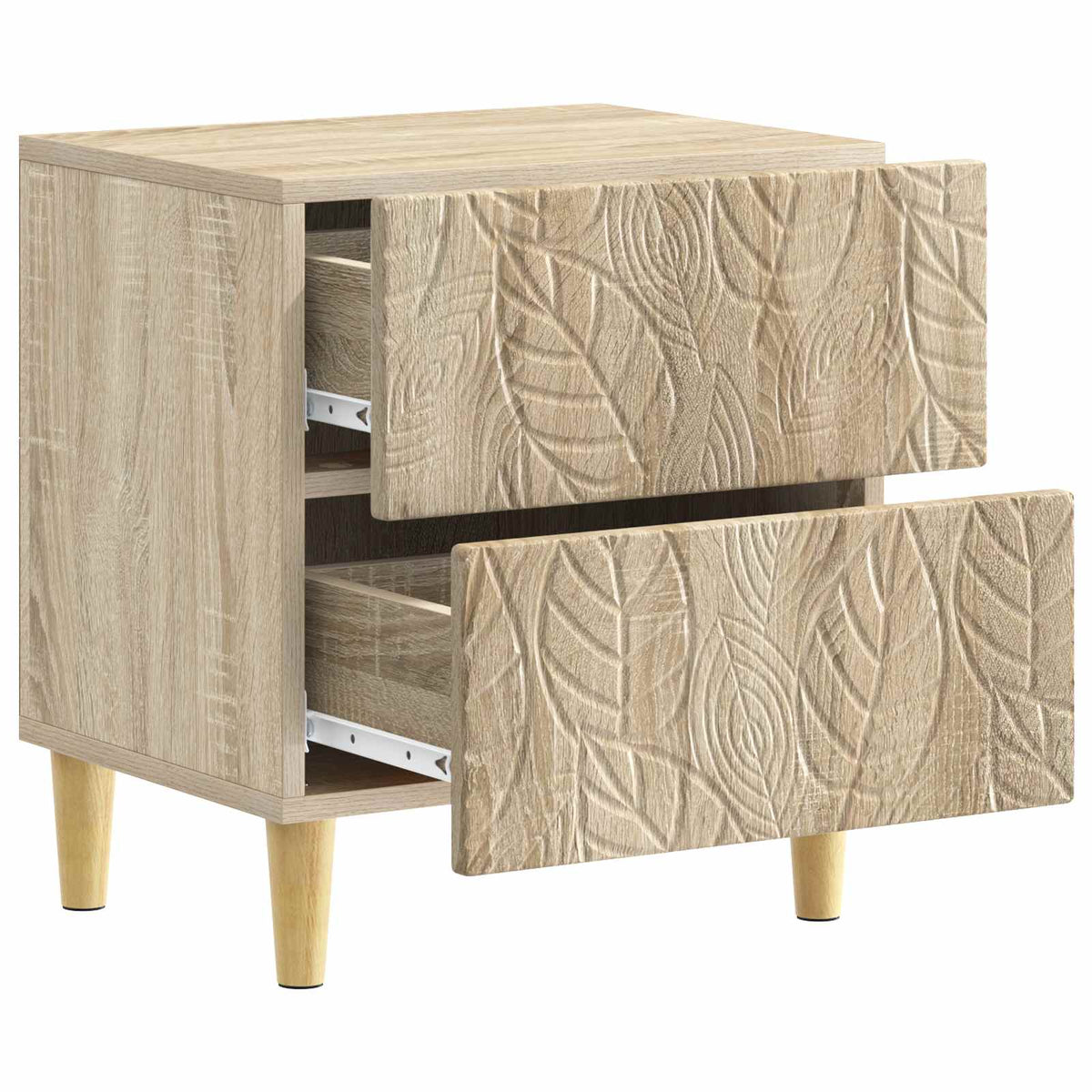 Noční Stolek 2 Pcs Dub Sonoma 43 X 34,5 X 48 Cm