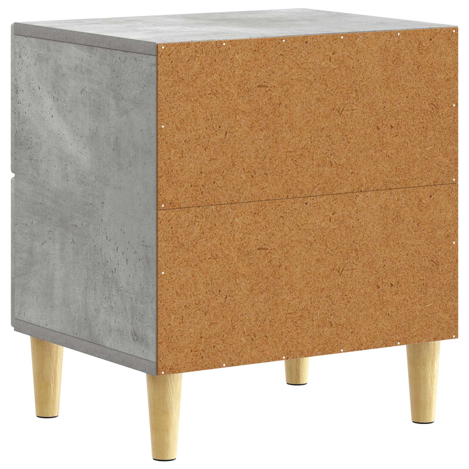 Noční Stolek 2 Pcs Betonově Šedá 43 X 34,5 X 48 Cm