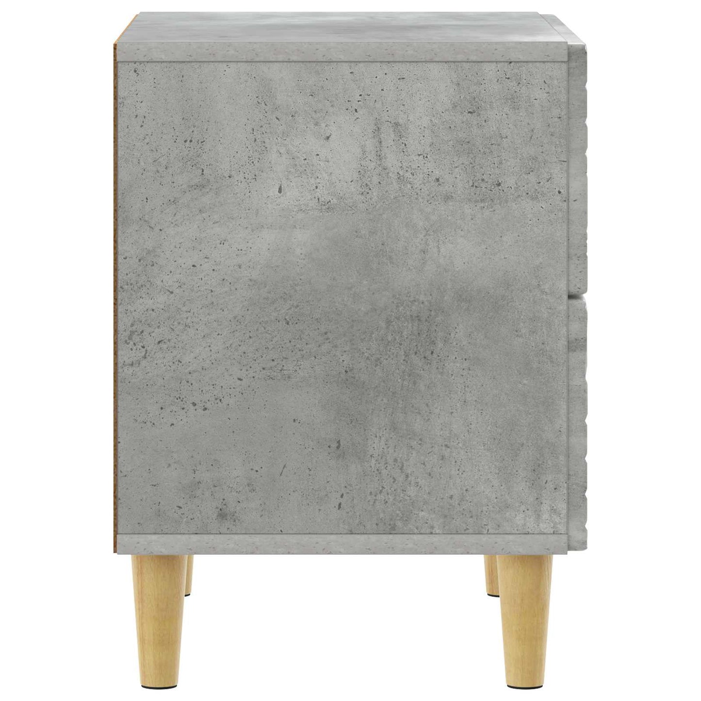 Noční Stolek 2 Pcs Betonově Šedá 43 X 34,5 X 48 Cm