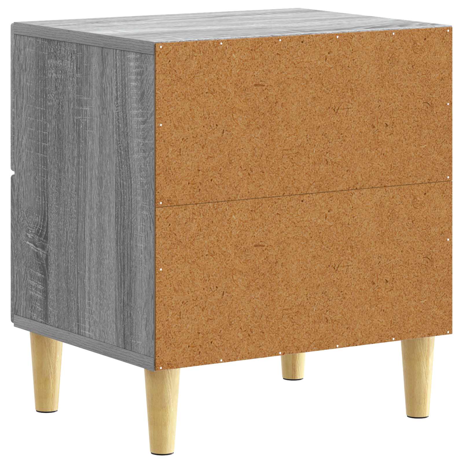 Noční Stolek 2 Pcs Šedý Sonoma 43 X 34,5 X 48 Cm